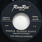 purple plastic pants